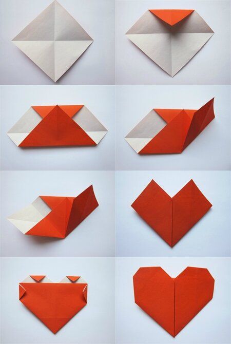 coeur en origami